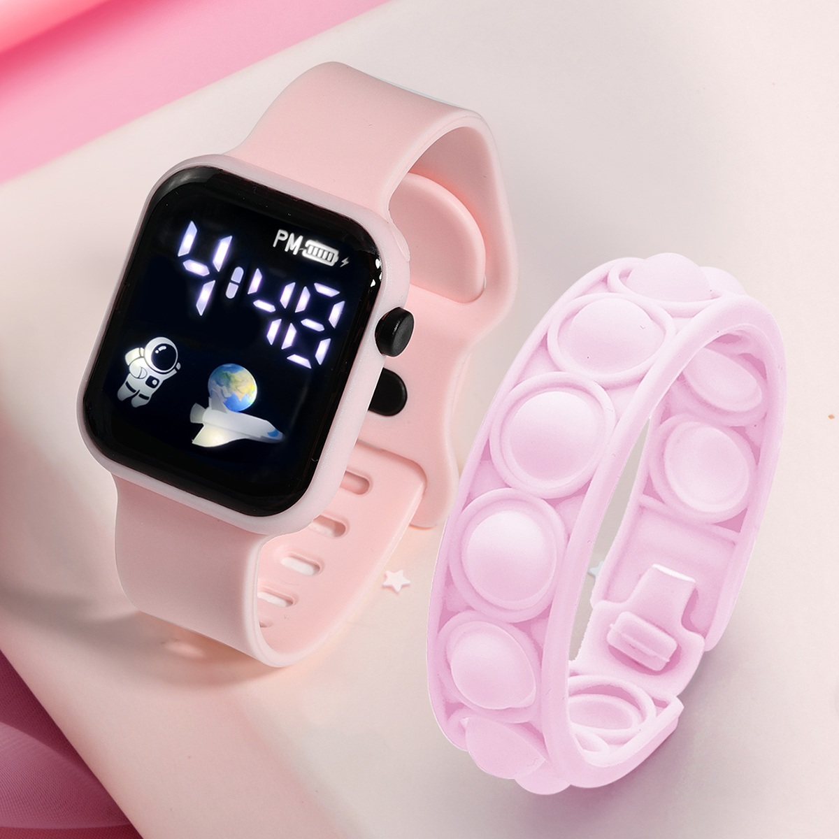Smartwatch Watches Gift For Girls - 2 sztuki smartwatch dla dzieci bransoletka