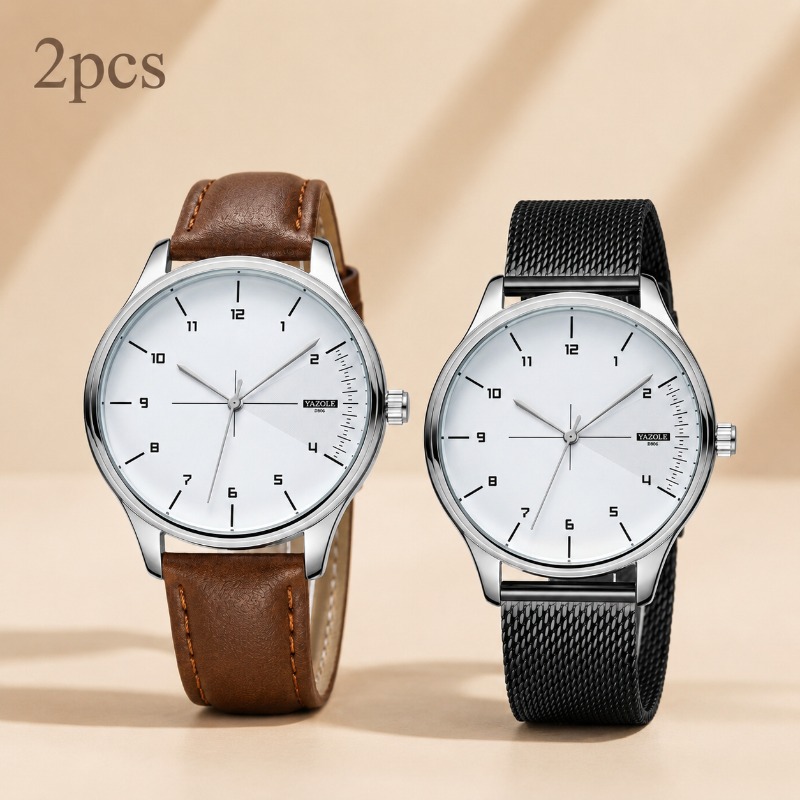 2 szt. Zegarek męski YAZOLE, b – Smartwatch Watches Best Gift For Men recenzja i cena