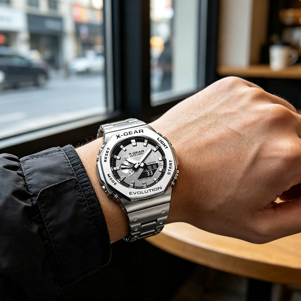 X-GEAR Cyfrowy Zegarek Sportow – Smartwatch Digital Watches For Men recenzja i cena