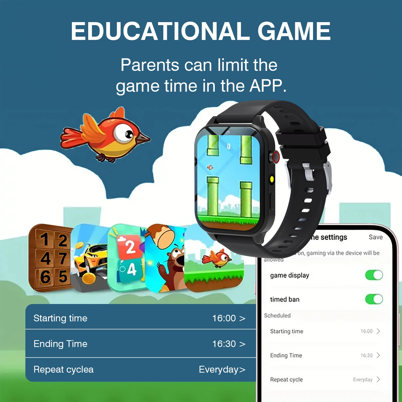 Smartwatch dla dzieci 18 gier  – Smartwatch Watches Gift For Girls recenzja i cena